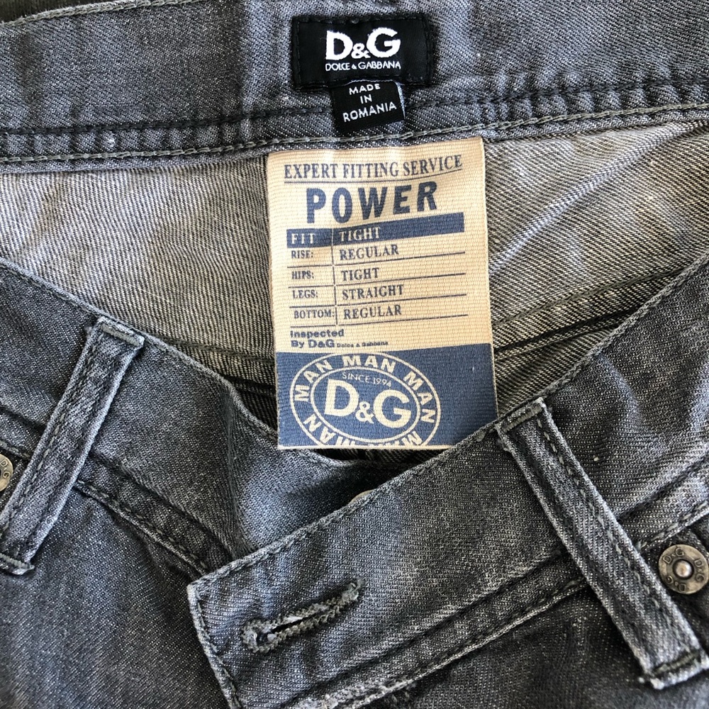 Dolce & Gabbana grey mens jeans.